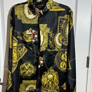 Men’s satin button down